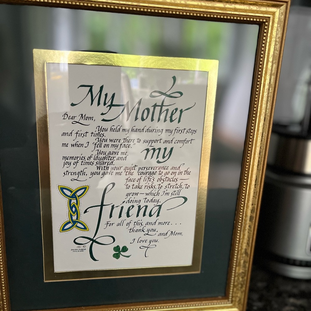 9x11 Framed Mothers Plaque